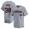 Silnrao C.Guardians #38 Steven Kwan Player Gray Road Limited Home Stitched Jerseys