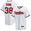 Silnrao C.Guardians #38 Steven Kwan Player White Game Home Stitched Jerseys