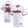 Silnrao C.Guardians #38 Steven Kwan Player White Limited Home Game Stitched Jerseys