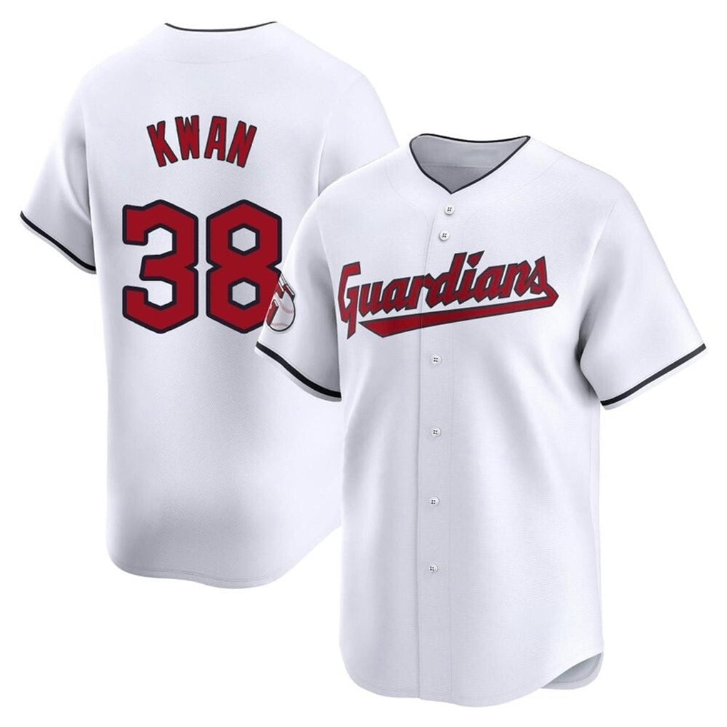 Silnrao C.Guardians #38 Steven Kwan Player White Limited Home Stitched Jerseys