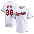 Silnrao C.Guardians #38 Steven Kwan Player White Limited Home Stitched Jerseys