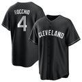 Silnrao C.Guardians #4 Brayan Rocchio Player Black Home Game Stitched Jerseys