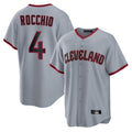 Silnrao C.Guardians #4 Brayan Rocchio Player Gray Home Game Stitched Jerseys