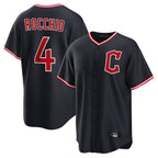 Silnrao C.Guardians #4 Brayan Rocchio Player Navy Home Game Stitched Jerseys