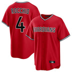 Silnrao C.Guardians #4 Brayan Rocchio Player Red Home Game Stitched Jerseys