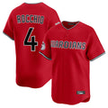 Silnrao C.Guardians #4 Brayan Rocchio Player Red Limited Home Stitched Jerseys