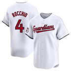 Silnrao C.Guardians #4 Brayan Rocchio Player White Limited Home Stitched Jerseys