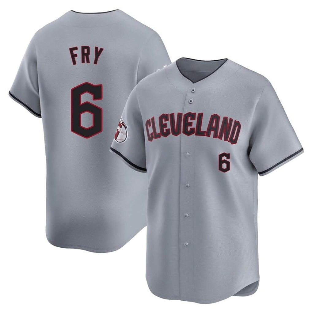 Silnrao C.Guardians #6 David Fry Player Gray Road Limited Home Stitched Jerseys