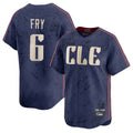 Silnrao C.Guardians #6 David Fry Player Navy City Connect Limited Home Stitched Jerseys