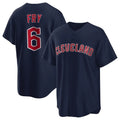 Silnrao C.Guardians #6 David Fry Player Navy Game Home Stitched Jerseys