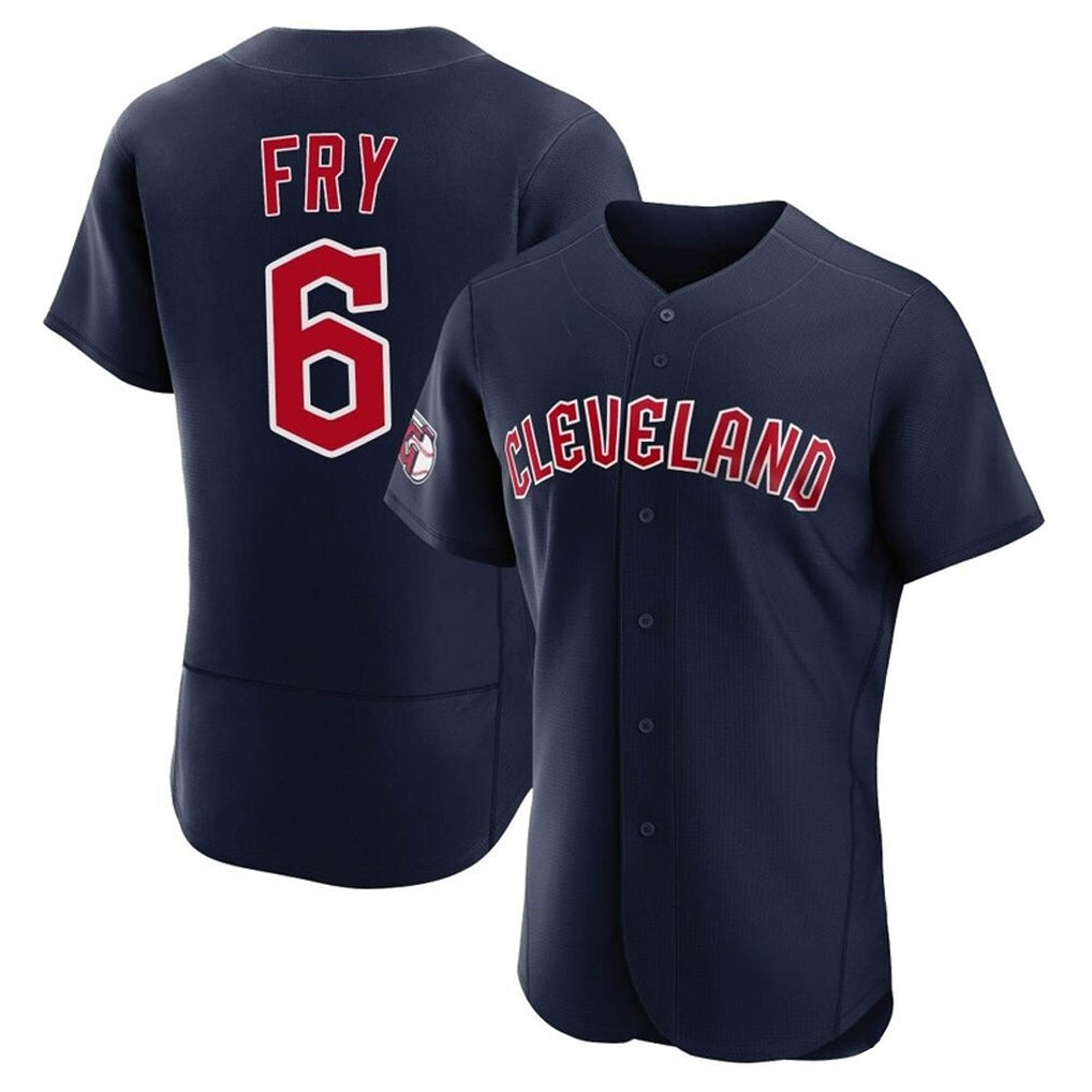 Silnrao C.Guardians #6 David Fry Player Navy Limited Elite Home Stitched Jerseys