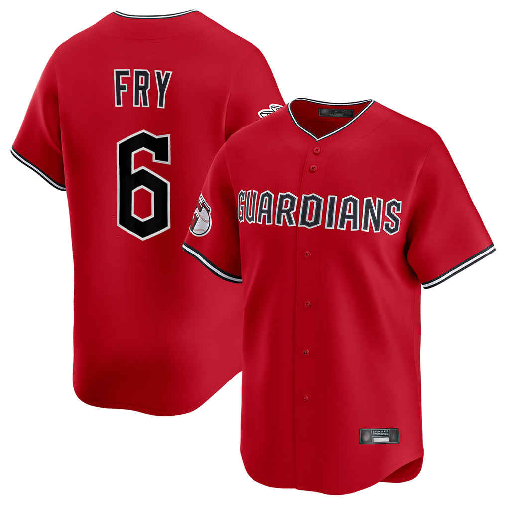 Silnrao C.Guardians #6 David Fry Player Red Limited Home Stitched Jerseys