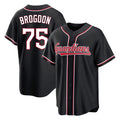 Silnrao C.Guardians #75 Connor Brogdon Player Black Fashion Out Home Game Stitched Jerseys