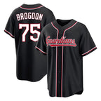Silnrao C.Guardians #75 Connor Brogdon Player Black Fashion Out Home Game Stitched Jerseys