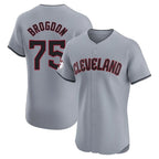 Silnrao C.Guardians #75 Connor Brogdon Player Gray Road Limited Elite Home Stitched Jerseys