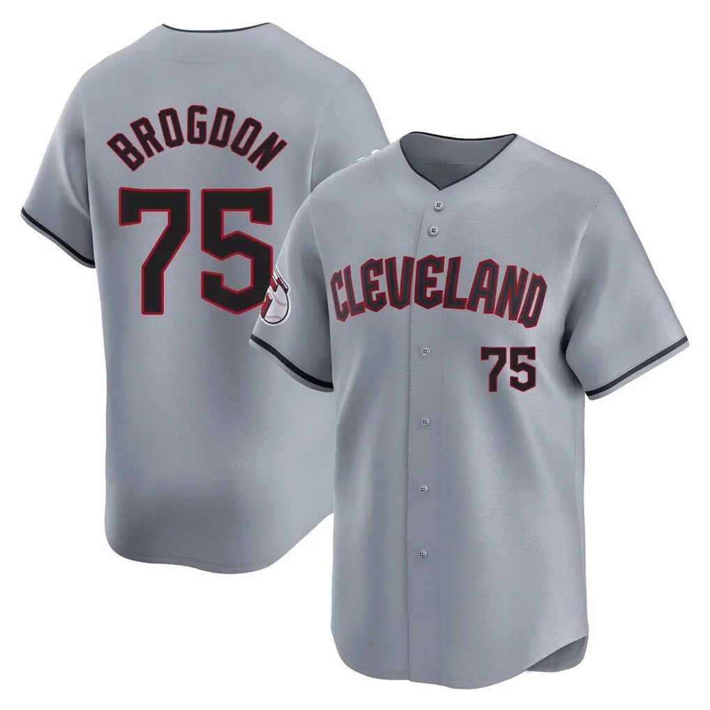 Silnrao C.Guardians #75 Connor Brogdon Player Gray Road Limited Home Stitched Jerseys