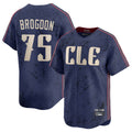 Silnrao C.Guardians #75 Connor Brogdon Player Navy City Connect Limited Home Stitched Jerseys