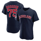 Silnrao C.Guardians #75 Connor Brogdon Player Navy Limited Elite Home Stitched Jerseys