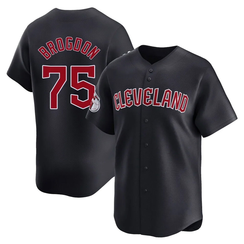 Silnrao C.Guardians #75 Connor Brogdon Player Navy Limited Home Game Stitched Jerseys