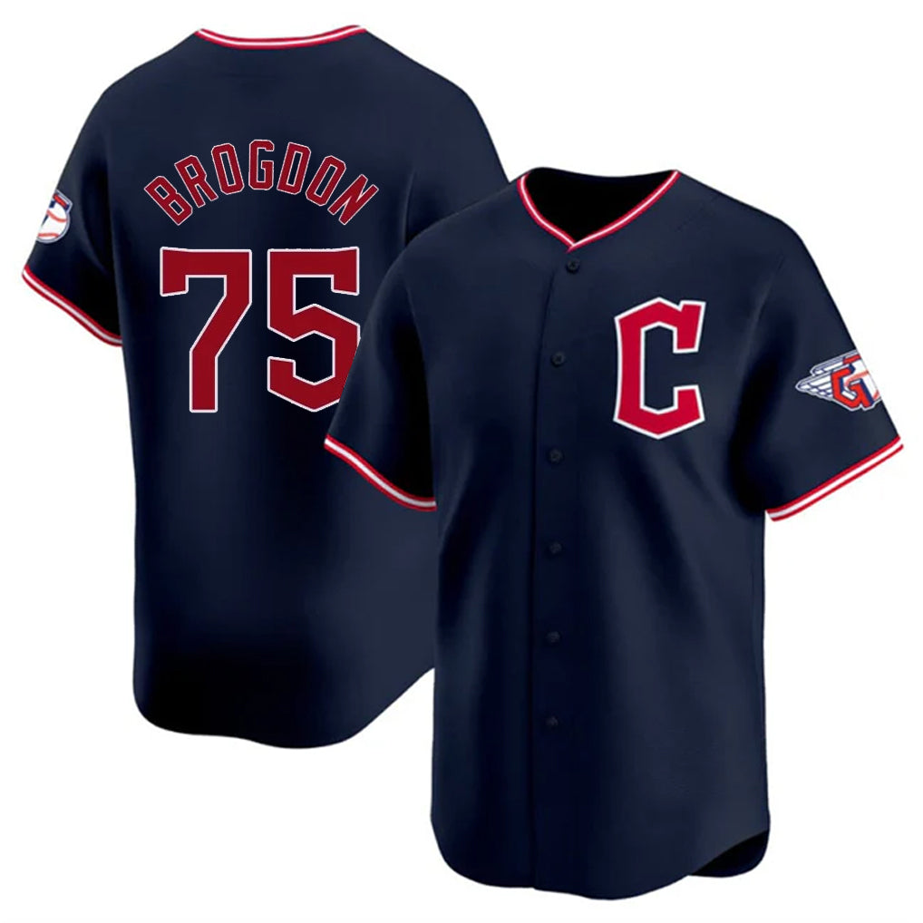 Silnrao C.Guardians #75 Connor Brogdon Player Navy Limited Home Stitched Jerseys