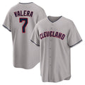 Silnrao C.Guardians #7 George Valera Player Gray Game Home Stitched Jerseys