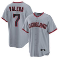 Silnrao C.Guardians #7 George Valera Player Gray Home Game Stitched Jerseys