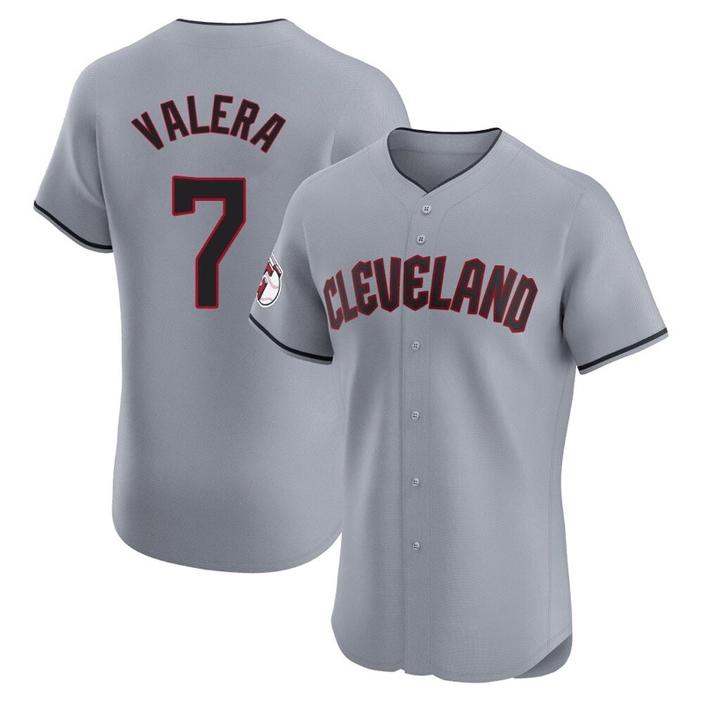 Silnrao C.Guardians #7 George Valera Player Gray Road Limited Elite Home Stitched Jerseys