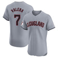 Silnrao C.Guardians #7 George Valera Player Gray Road Limited Elite Home Stitched Jerseys