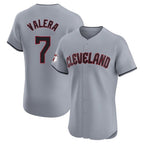 Silnrao C.Guardians #7 George Valera Player Gray Road Limited Elite Home Stitched Jerseys