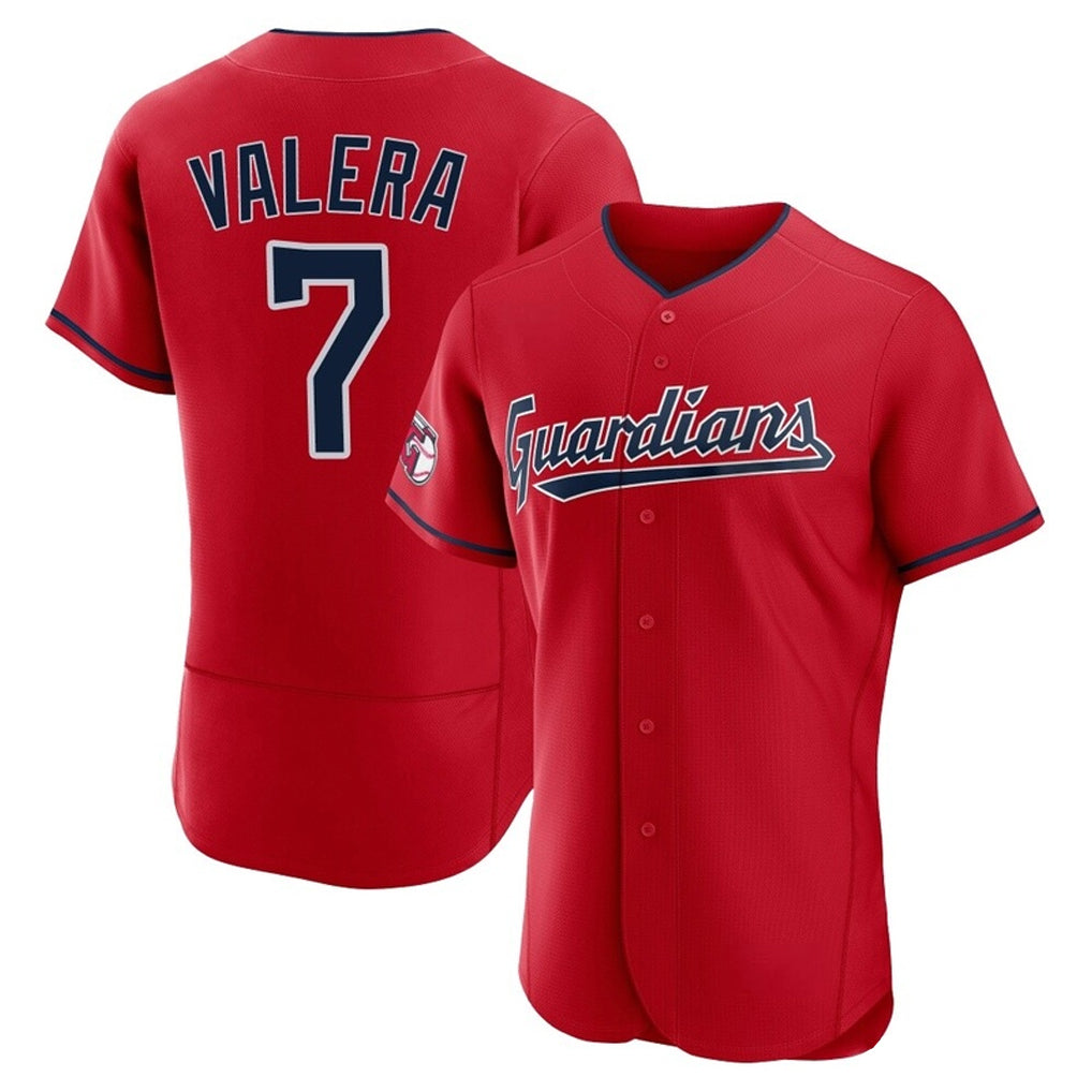 Silnrao C.Guardians #7 George Valera Player Red Limited Elite Home Stitched Jerseys