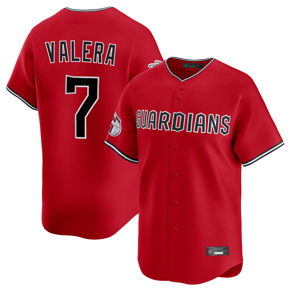 Silnrao C.Guardians #7 George Valera Player Red Limited Home Stitched Jerseys