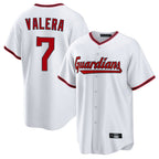 Silnrao C.Guardians #7 George Valera Player White Game Home Stitched Jerseys