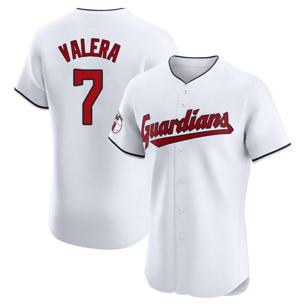 Silnrao C.Guardians #7 George Valera Player White Limited Elite Home Stitched Jerseys