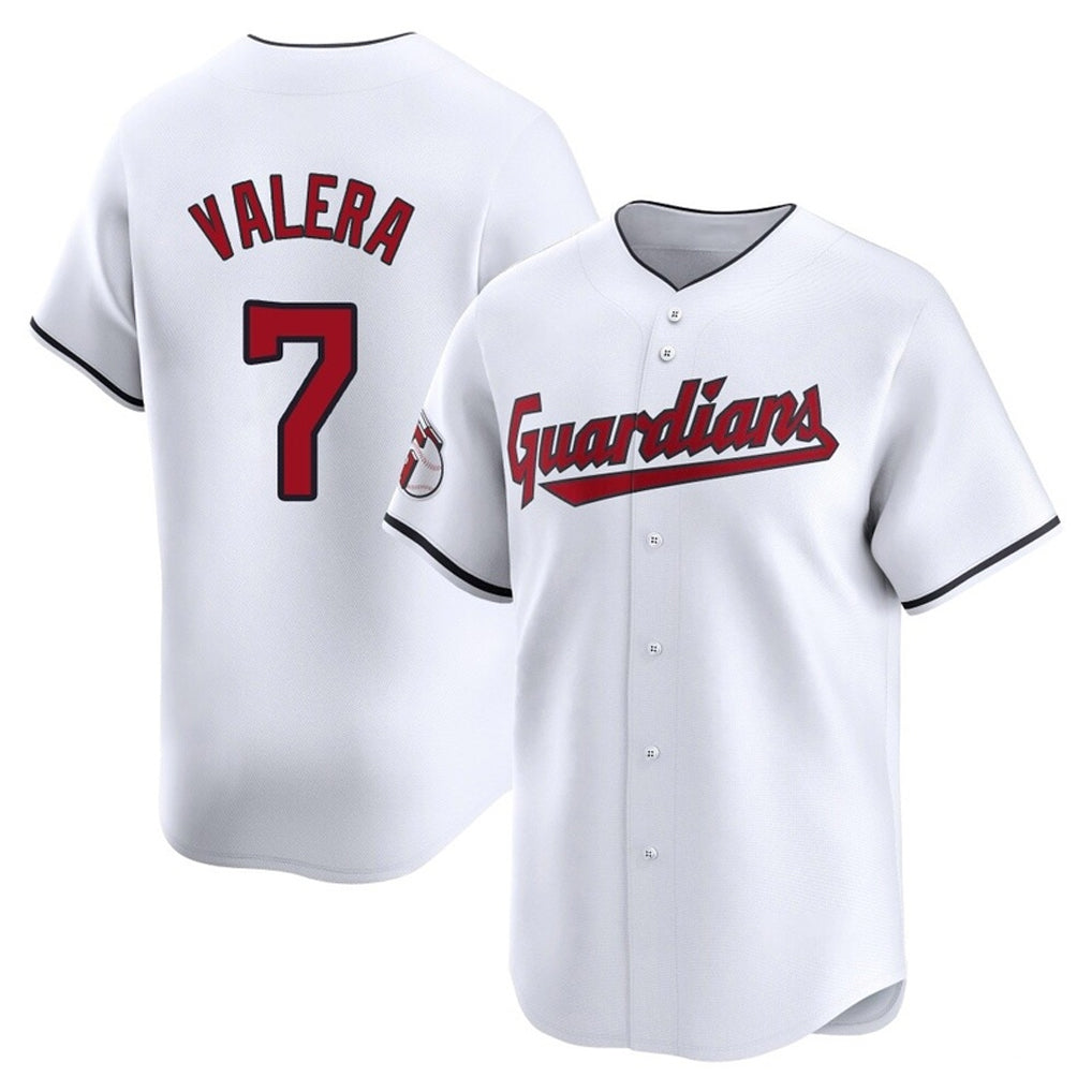 Silnrao C.Guardians #7 George Valera Player White Limited Home Stitched Jerseys