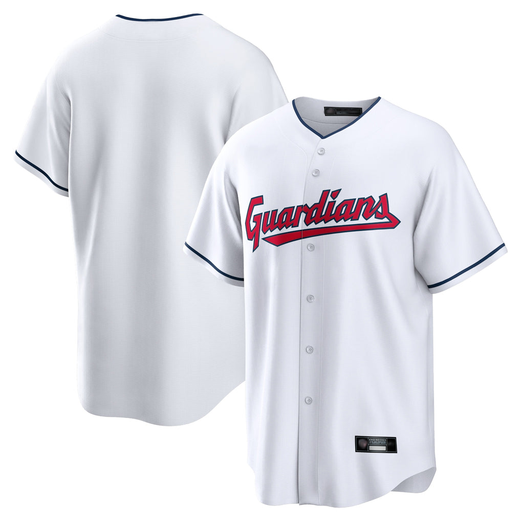 Silnrao C.Guardians ## Guardians Blank Player White Home Game Stitched Jerseys
