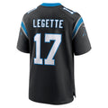 Silnrao C.Panthers #17 Xavier Legette Player Black Home Game Stitched Jerseys