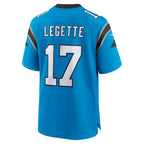 Silnrao C.Panthers #17 Xavier Legette Player Blue Home Game Stitched Jerseys