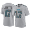 Silnrao C.Panthers #17 Xavier Legette Player Grey Atmosphere Fashion Stitched  Jerseys