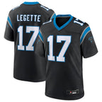 Silnrao C.Panthers #17 Xavier Legette Black 2024 First Round Pick Game Player Jersey American Stitched  Jerseys