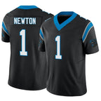 Silnrao C.Panthers #1 Cam Newton Player Black Limited Vapor F.U.S.E. Stitched Jerseys