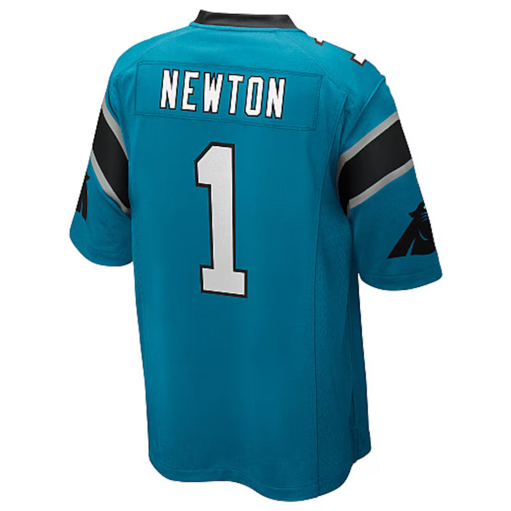 Silnrao C.Panthers #1 Cam Newton Player Blue Game Stitched Jerseys
