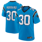 Silnrao C.Panthers #30 Chuba Hubbard Player Blue Game Stitched Jerseys