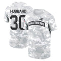 Silnrao C.Panthers #30 Chuba Hubbard Player Salute to Service Hoodies & T-Shirts Stitched Jerseys