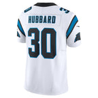 Silnrao C.Panthers #30 Chuba Hubbard Player White Vapor F.U.S.E. Limited Stitched Jerseys