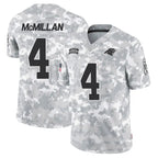 Silnrao C.Panthers #4 Tetairoa McMillan Player Arctic Camo Salute to Service Limited  Stitched Jerseys