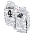Silnrao C.Panthers C.Panthers #4 Tetairoa McMillan Player Arctic Camo Salute to Service Limited Hoodies Stitched Jerseys