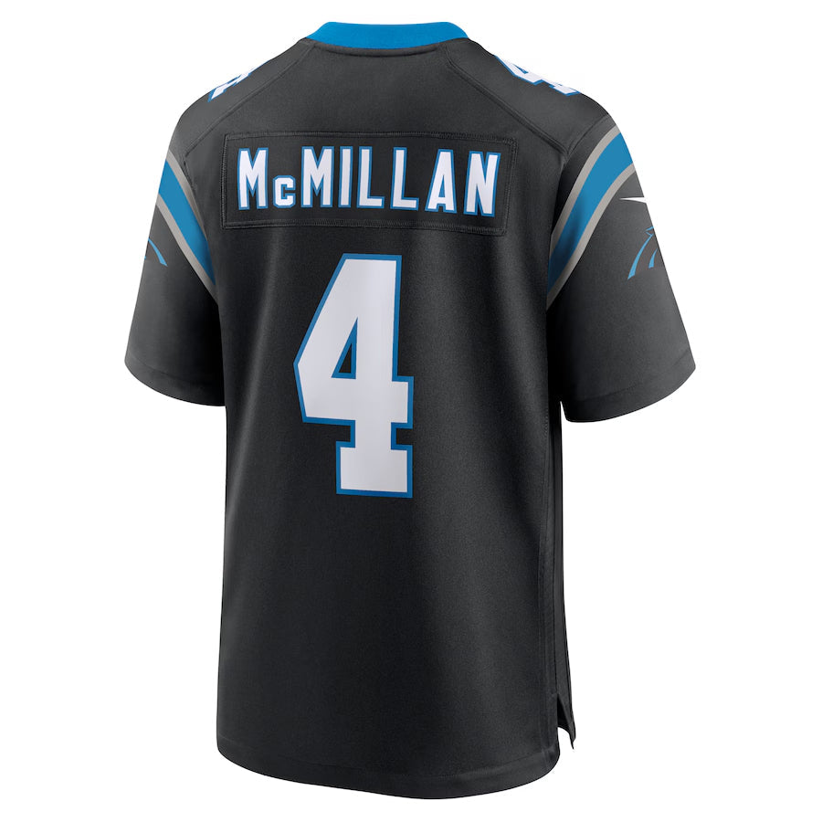 Silnrao C.Panthers #4 Tetairoa McMillan Player Black Game Stitched Jerseys