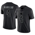 Silnrao C.Panthers #4 Tetairoa McMillan Player Black REFLECTIVE Limited Stitched Jerseys