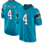 Silnrao C.Panthers #4 Tetairoa McMillan Player Blue Game Stitched Jerseys