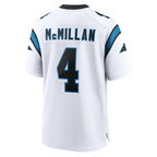 Silnrao C.Panthers #4 Tetairoa McMillan Player White Home Game Stitched Jerseys